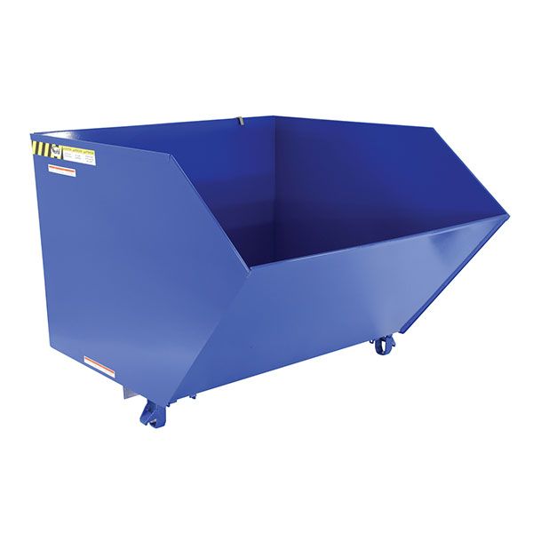 Low Profile Hopper Md 1.5 Cubic Yard-Blue