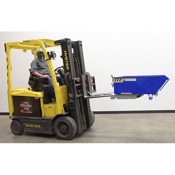 Low Profile Hopper Hd .25 Cubic Yard-Blue