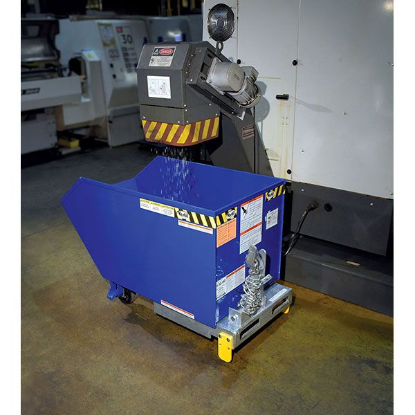 Low Profile Hopper Hd .50 Cubic Yard-Blue