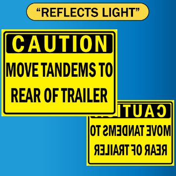 Move Tandems, Loading Dock Sign, Alum HIP 0.063 - 20" X 14" - D150AH63YLBLK20X14-GRP Move Tandems, Loading Dock Sign, Alum HIP 0.063 - 20" X 14"
