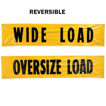 14" x 72" Wide Load/Oversized Load Banner - Kinedyne P/N: KN-9126 14" x 72" Wide Load/Oversized Load Banner