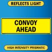 Convoy Ahead US Military Convoy Sign, Alum HIP 0.063 - 50" X 16"
