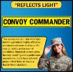 Convoy Commander US Military Convoy Sign, Alum HIP 0.063 - 50" X 8"