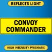 Convoy Commander US Military Convoy Sign, Alum HIP 0.080 - 50" X 16"