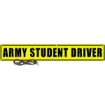 US Military Convoy Sign, Army Student Driver, PVC 13 OZ - 50" X 8" 