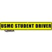  USMC Student Driver US Military Convoy Sign,  PVC 13 OZ - 50" X 8"