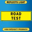 US Military Convoy Sign, ROAD TEST, Alum HIP 0.080 - 50" X 16"