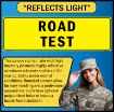 US Military Convoy Sign, ROAD TEST, Alum HIP 0.080 - 50" X 16"