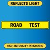 US Military Convoy Sign, ROAD TEST, Alum HIP 0.063 - 50" X 8" 