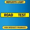 US Military Convoy Sign, ROAD TEST XL, Alum HIP 0.063 - 50" X 8"