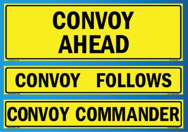 Show products in category U.S. Military Convoy Signs Picture for category U.S. Military Convoy Signs