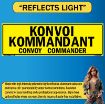 Convoy Commander Sign, Bilingual German/English, PVC Banner 13oz - 50x8