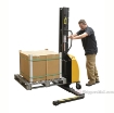 Narrow Mast Stacker with Power Lift and adjustable legs. SLNM-63-AA f
