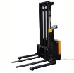 Full Powered Stacker with Power Drive and Powered Lift Adjustable Forks / Adjustable Support Legs 2K Cap., 118" High P/N: S-118-AA b