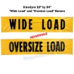 18" x 84" Wide Load/Oversized Load Banner - P/N: 9124
