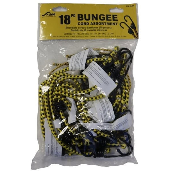 18-PC Bungee Cord Assortment