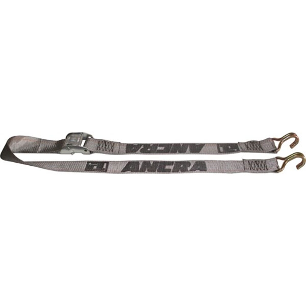 2" Cambuckle Straps with Wire Hooks 16ft Gray