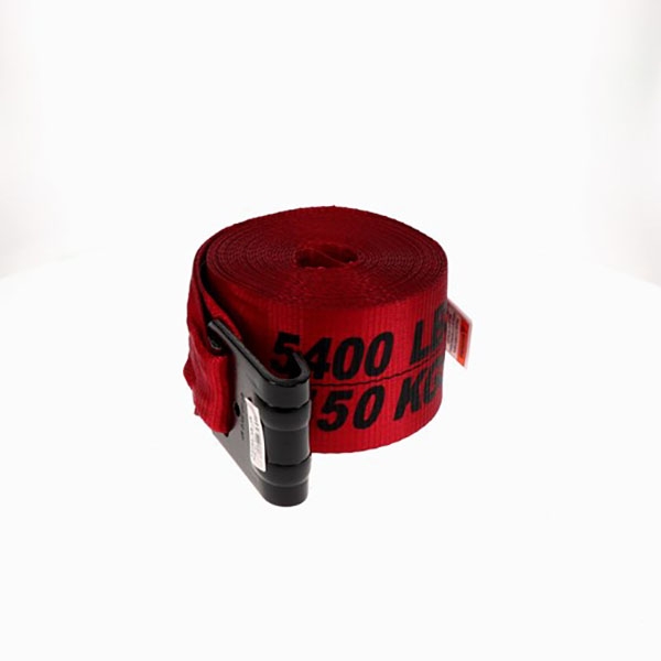4"x 30' Strap with Flat Hook - RED