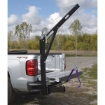Trailer hitch-mounted-jib-crane-pickup-truck