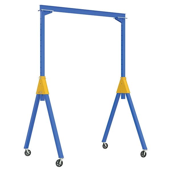 Adjustable Height Steel Gantry Crane, V Groove Casters