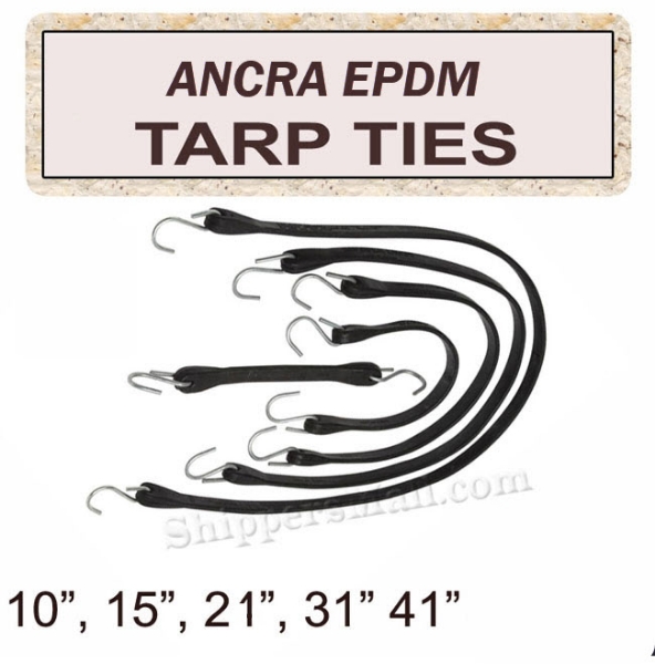 EDPM tarp ties are known for quality and resistance to the harsh weather.