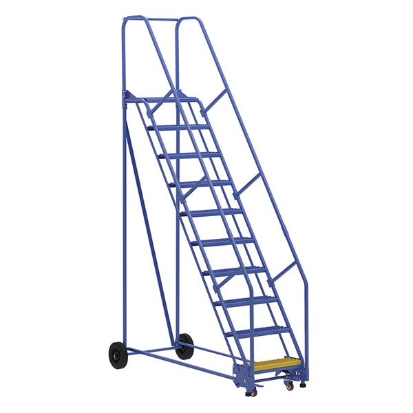 Warehouse Ladder 58 Degree Angle, Grip Strut 6 Step 14 In.