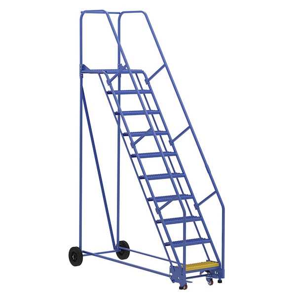 Warehouse Ladder 58 Degree Angle, Grip Strut 6 Step 21 In