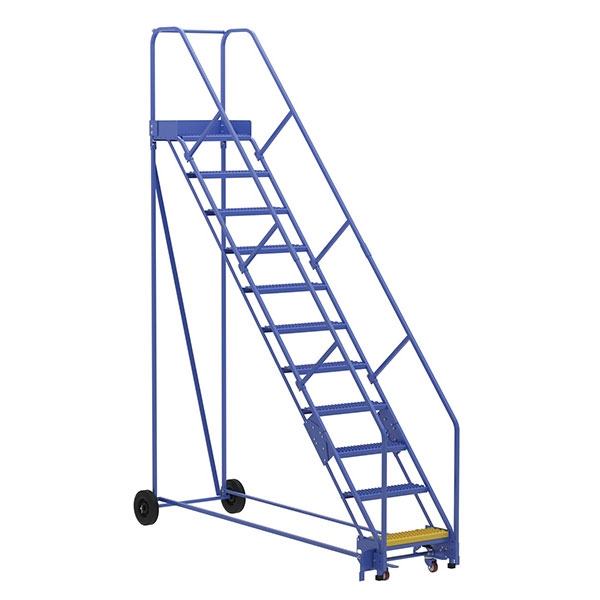 Warehouse Ladder 50 Degree Angle, Grip Strut 7 Step 14 In