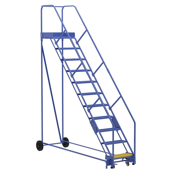 Warehouse Ladder 50 Degree Angle, Perorated 7 Step 21 In