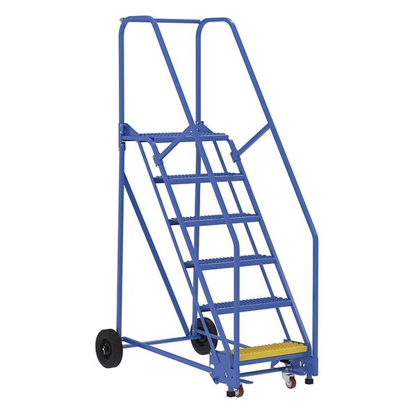 Warehouse Ladder 58 Degree Angle, Grip Strut 8 Step 14 In