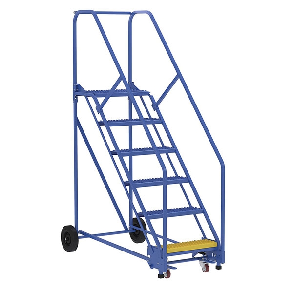 Warehouse Ladder 50 Degree Angle, Grip Strut 8 Step 14 In