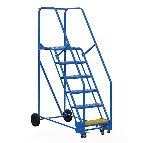 Warehouse Ladder 58 Degree Angle, Grip Strut 8 Step 21 In
