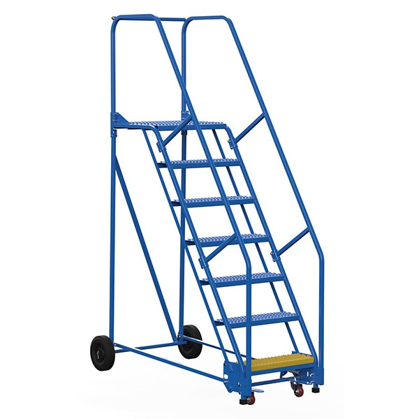 Warehouse Ladder 58 Degree Angle, Grip Strut 9 Step 21 In