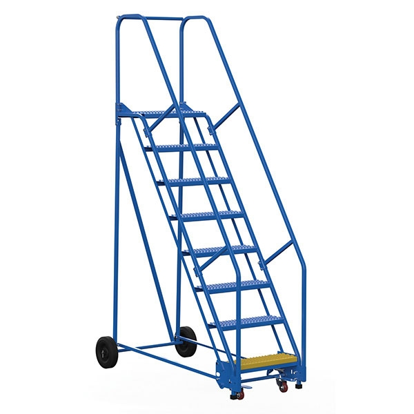 Warehouse Ladder 58 Degree Angle, Grip Strut 10 Step 14In