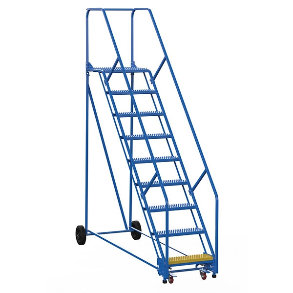 Warehouse Ladder 50 Degree Angle, Grip Strut 11 Step 21In