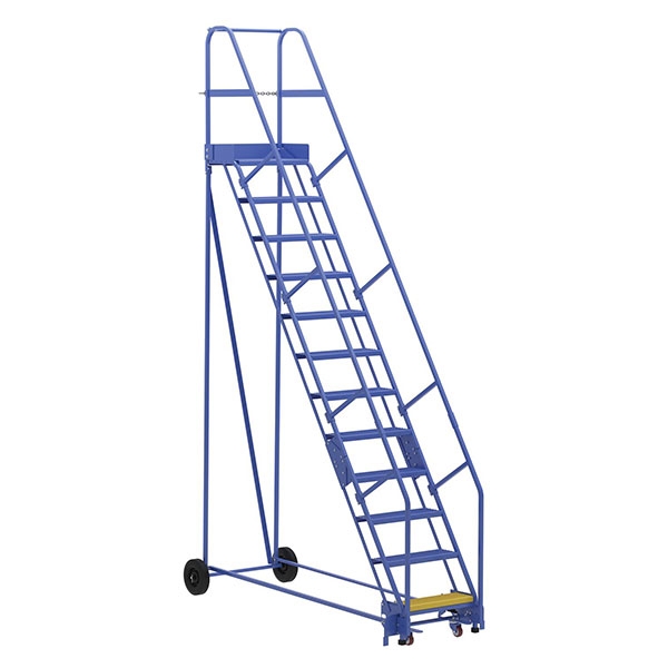 Warehouse Ladder 58 Degree Angle, Perforated 12 Stp 14 In.