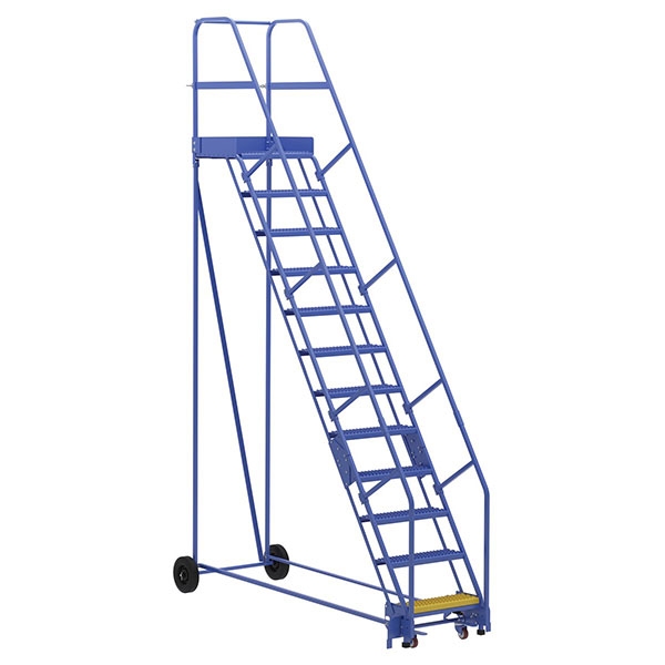 Warehouse Ladder 58 Degree Angle, Grip Strut 12 Stp 21 In.