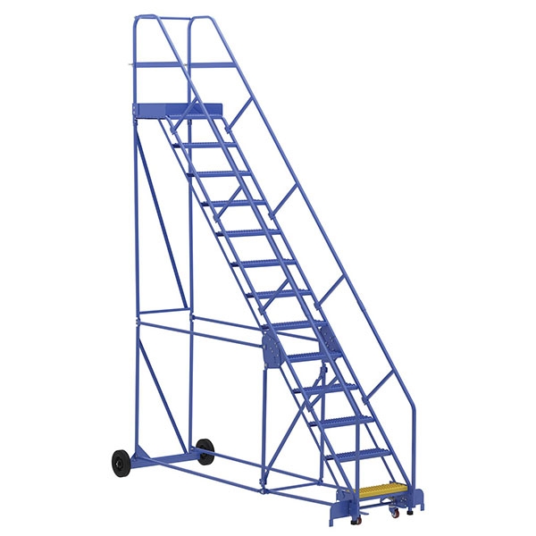 Warehouse Ladder 50 Degree Angle, Grip Strut 13 Stp 21 In.