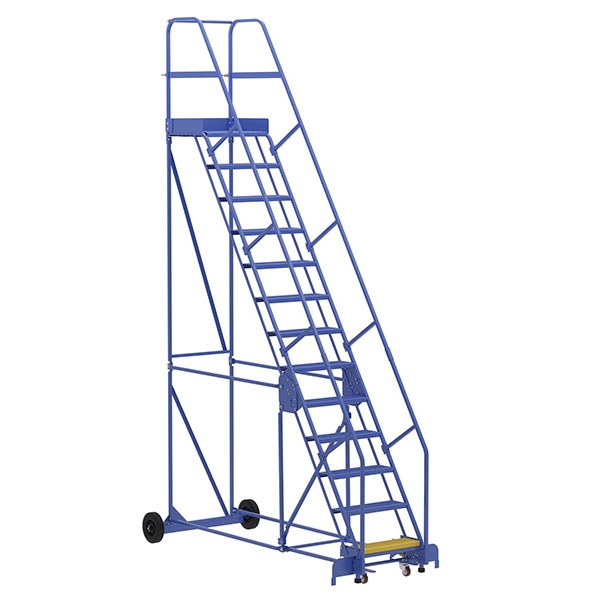 Warehouse Ladder 58 Degree Angle, Perforated 13 Stp 21 In.