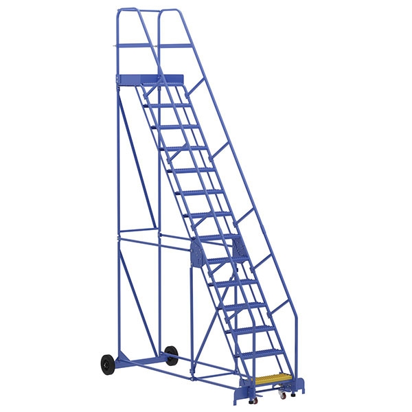 Warehouse Ladder 58 Degree Angle, Grip Strut 14 Stp 21 In.