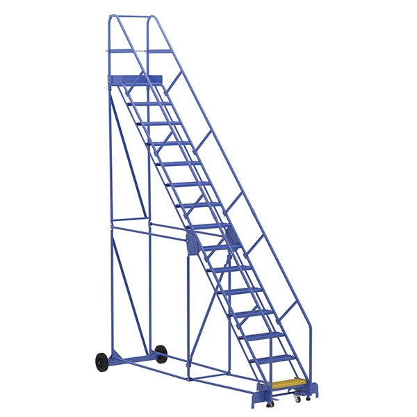 Warehouse Ladder 50 Degree Angle, Grip Strut 15 Stp 14 In.