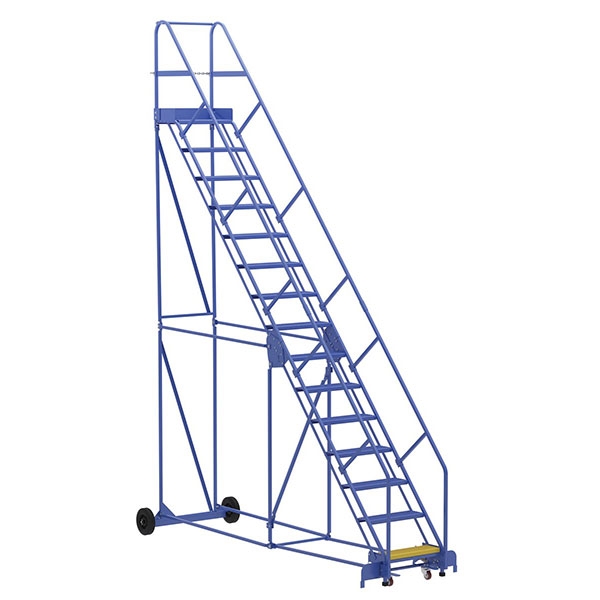 Warehouse Ladder 50 Degree Angle, Perforated 15 Stp 14 In.