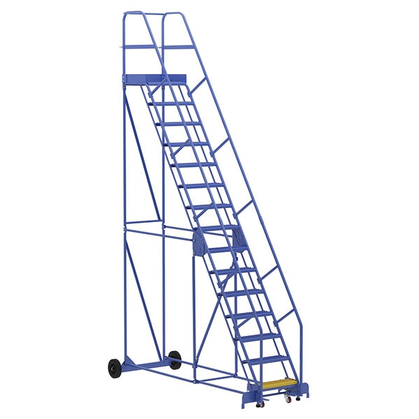 Warehouse Ladder 58 Degree Angle, Grip Strut 15 Stp 21 In.