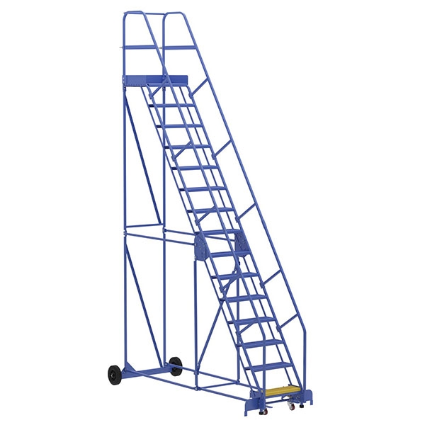 Warehouse Ladder 58 Degree Angle, Perforated 15 Stp 21 In.