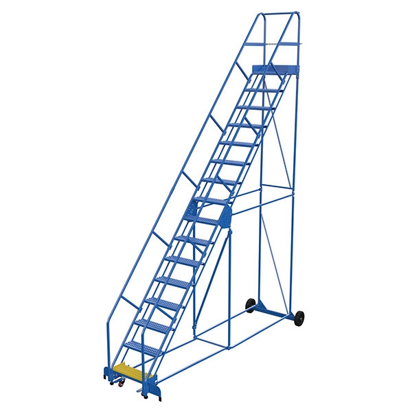 Warehouse Ladder 50 Degree Angle, Grip Strut 16 Stp 14 In.