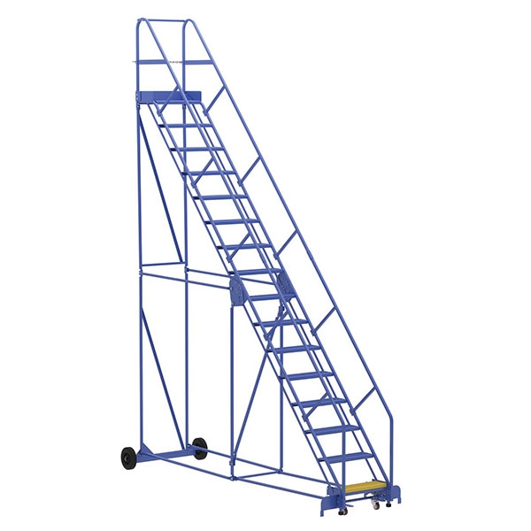 Warehouse Ladder 50 Degree Angle, Perforated 16 Stp 14 In.