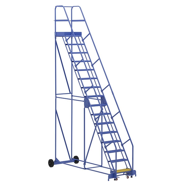 Warehouse Ladder 58 Degree Angle, Perforated 16 Stp 21 In.