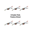 6 Pack of 2 Ton Cable Power Puller.