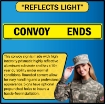 Convoy Ends US Military Convoy Sign, Alum HIP 0.063 - 50" X 8"