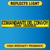 Convoy Commander, Bilingual Spanish/English, Alum HIP 0.063 - 50" x 8"